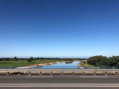 Bridge over the IJssel river around Zutphen, Gelderland The Netherlands