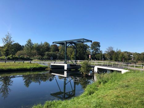 Bridge over the Apeldoorns canal around Spankeren, Gelderland The Netherlands
