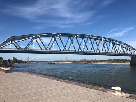 The Waal river in Nijmegen, Gelderland The Netherlands