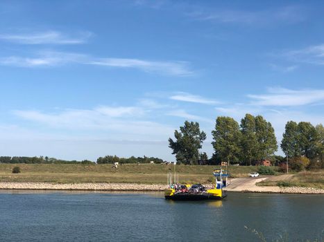 Pannerden ferry in Gelderland The Netherlands