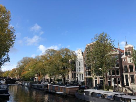 Canal in Amsterdam, The Netherlands 