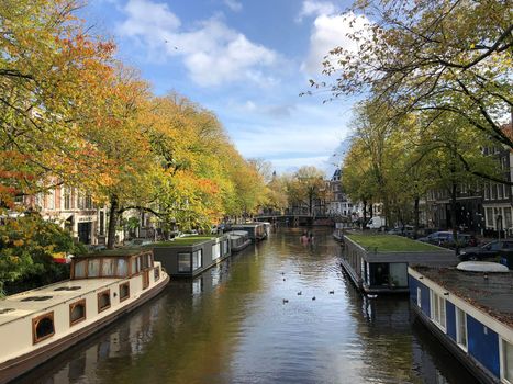 Canal in Amsterdam, The Netherlands 