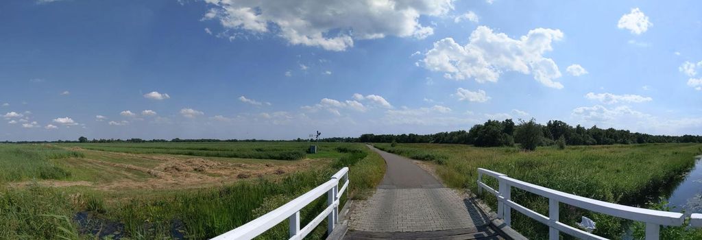 Panorama from a nature reserve at Kalenberg in Overijssel, The Netherlands