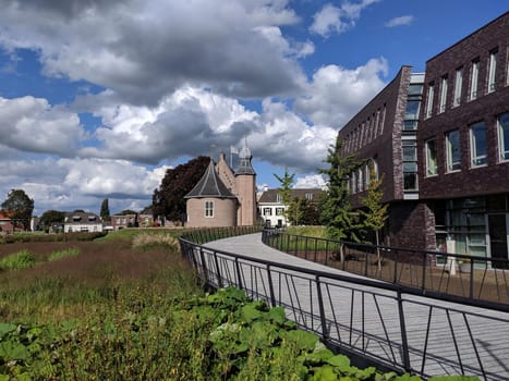 Path towards Coevorden Castle in Drenthe, The Netherlands