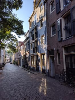 Street in the old town of Zwolle, The Netherlands
