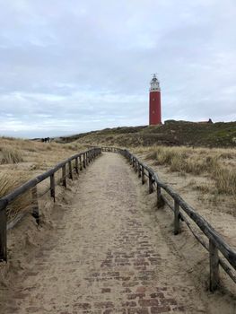 The lighthouse on Texel island in The Netherlands