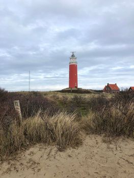 The lighthouse on Texel island in The Netherlands