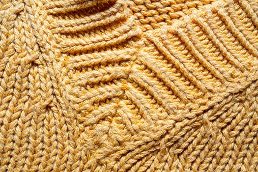 the texture of a yellow cotton jersey