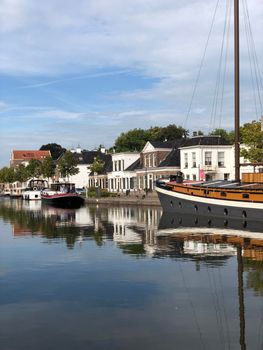 Canal in Assen, Drenthe The Netherlands