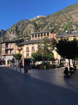 Plaça Príncep Benlloch in the old town of Andorra la Vella