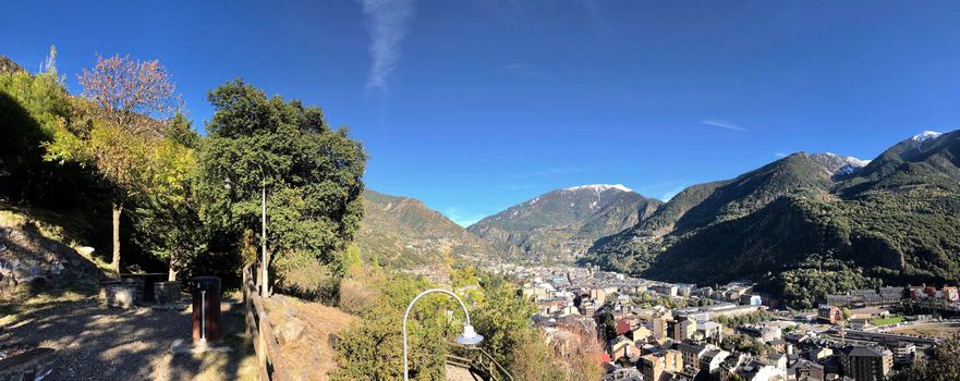 Andorra la Vella panorama city view