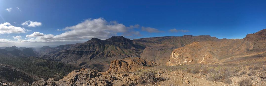 Panoramic from nature on Gran Canaria