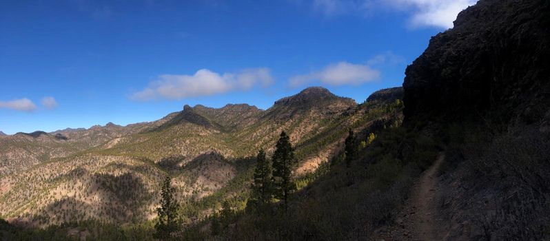 Panorama from a hiking path on Gran Canaria