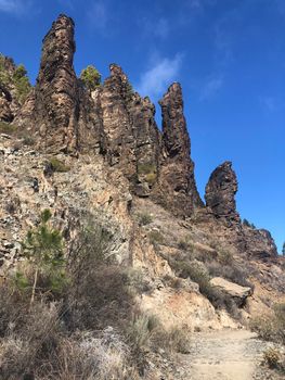 Rock formation around San Bartolomé de Tirajana on Gran Canaria