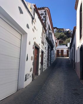 Street in the town San Bartolomé de Tirajana on Gran Canaria