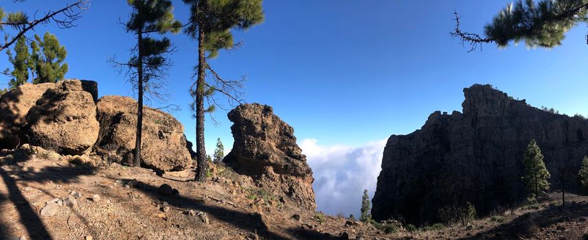 Panorama from around Pico las nieves on Gran Canaria