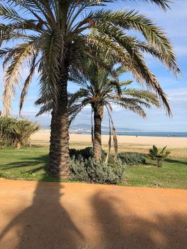 Forum beach in Barcelona, Spain