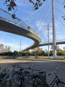 Walk bridge in Barcelona, Spain