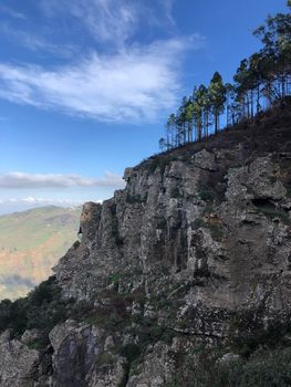 Scenery from Tamadaba Natural park on Gran Canaria