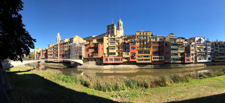 Panorama from Girona in Spain