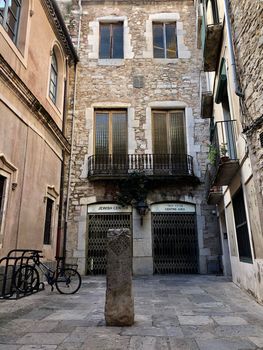 Jewish center in the old town of Girona Catalonia, Spain