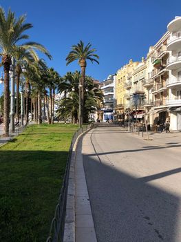 Boulevard in Sitges, Spain