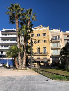 Boulevard in Sitges, Spain