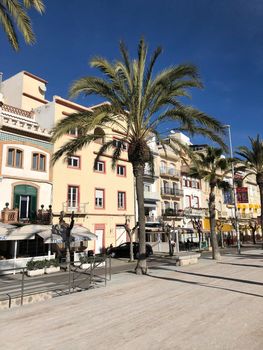 Boulevard in Sitges, Spain