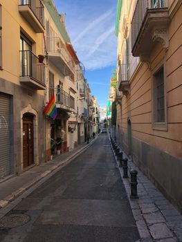 Street in Sitges, Spain