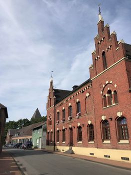 Street in town of Ringenberg, Germany