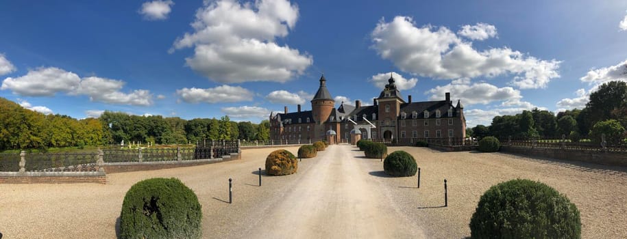 Wasserburg Anholt castle panorama in Munsterland, Germany