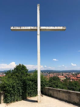 Cross at the Kloster Michelsberg in Bamberg, Germany