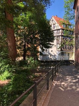 Architecture in the odl town of Bamberg Germany