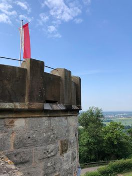 Tower of the Altenburg Castle in Bamberg Germany