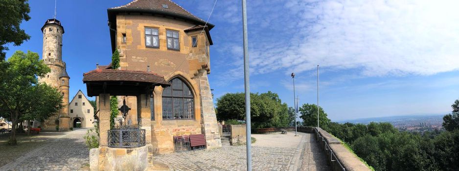 Panorama from the Altenburg Castle in Bamberg Germany