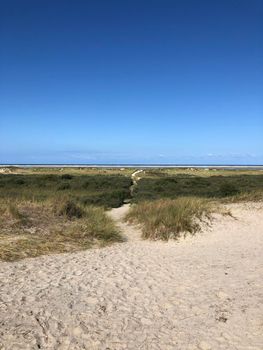 Beach on Borkum island in Germany