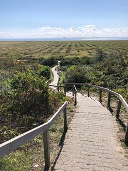 View point (Rosenbunker) on Borkum island in Germany