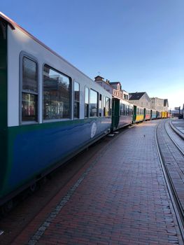 Train on Borkum island in Germany