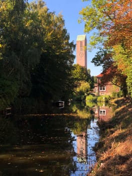 Church tower in Emden, Germany