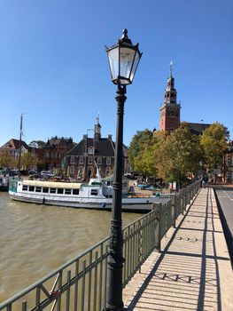 Doktor-vom-Bruch-Biridge and the harbor museum in Leer, Germany