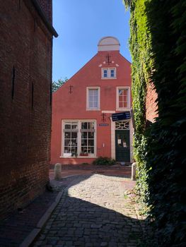 Architecture in the old town of Leer, Germany