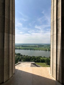 Pillars at the Walhalla in Donaustauf, Germany