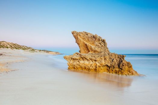 The idyllic Number Sixteen Beach at sunset in Rye, Victoria, Australia