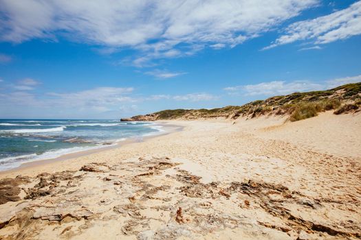 The idyllic Koonya Beach on a hot summer's day in Sorrento, Victoria, Australia