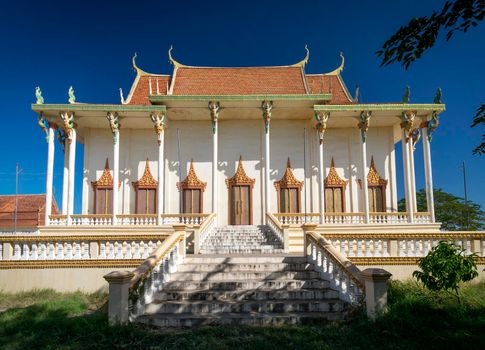 Wat Svay Andet Pagoda of Lakhon Khol Dance Unesco Intangible Cultural Heritage site in Kandal province near Phnom Penh Cambodia