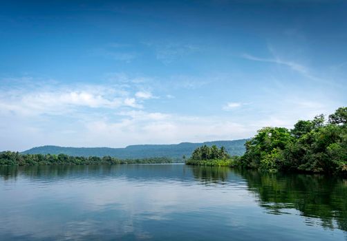 tatai river jungle nature scenic landscape in remote cardamom mountains cambodia