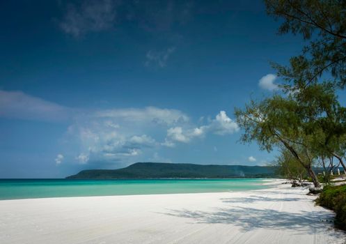 long beach in tropical paradise koh rong island near sihanoukville cambodia