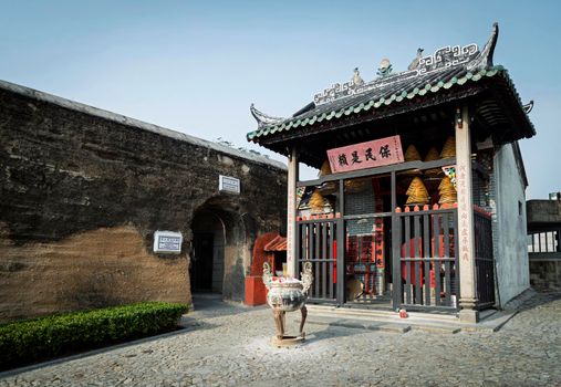 Na Tcha Temple small chinese old shrine landmark in macau city china