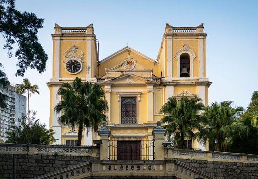 st lawrence old colonial heritage catholic church landmark in macau china