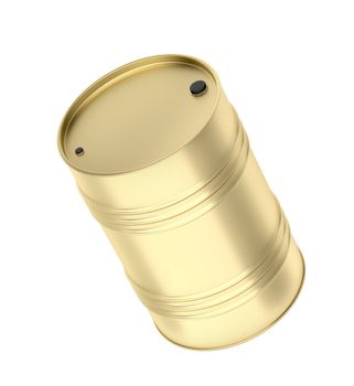 Gold colored drum for fuel, oil and other liquids